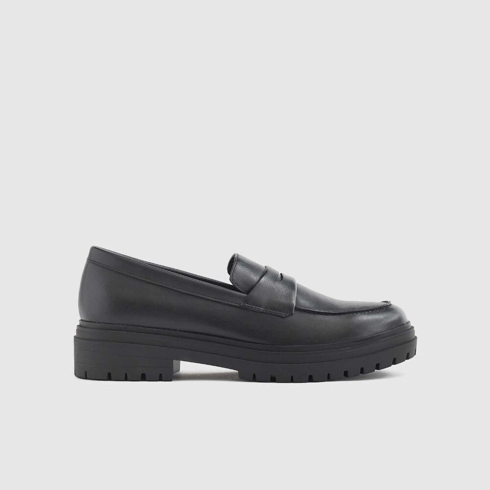 Quince Italian Leather Lug Sole Loafer (Black, Size 7) - Picture 5 of 6